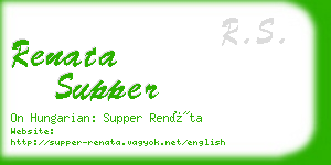 renata supper business card